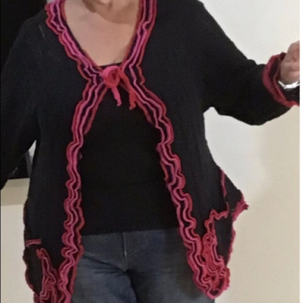 Ziggy Cain Cardigan Long Sleeve Open Front US 18